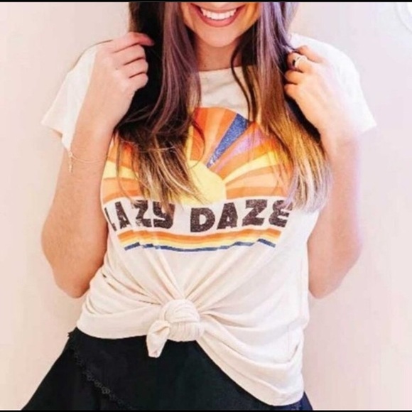Lazy Daze Vintage Style T Shirt - Picture 4 of 5